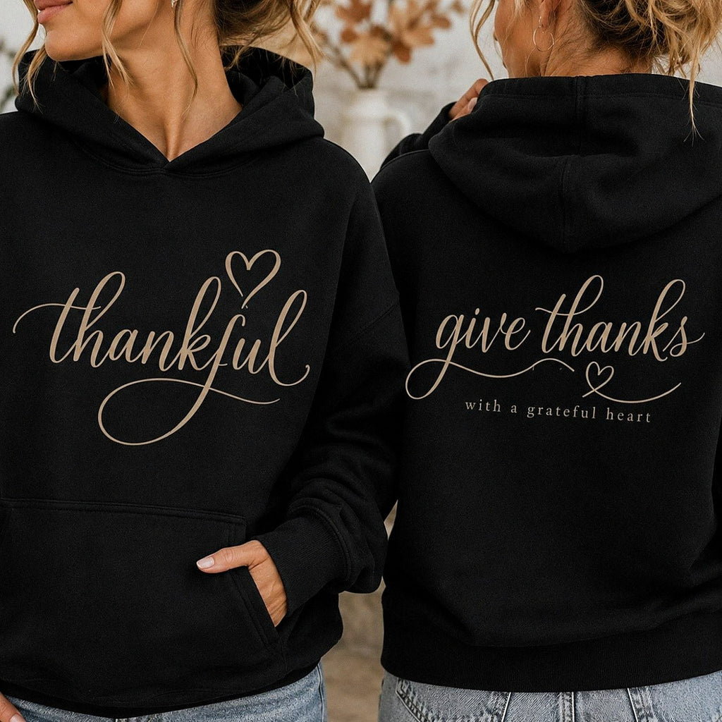 Thankful Give Thanks Shirt – Grateful Heart Thanksgiving Tee