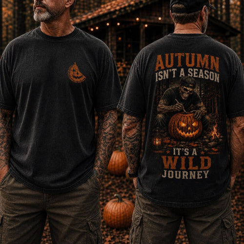Autumn Isn’t a Season It’s a Wild Journey Comfort Colors Shirt – Halloween Pumpkin Tee