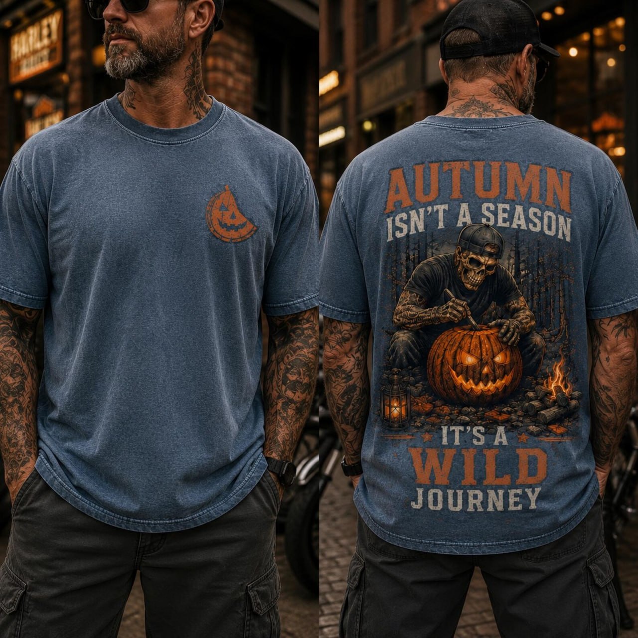Autumn Isn’t a Season It’s a Wild Journey Comfort Colors Shirt – Halloween Pumpkin Tee
